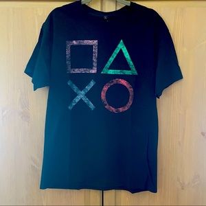 Men’s PlayStation black tee shirt size Large